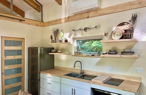 Swannanoa Cabin | Luxury Tiny House, hot tub, views, close to Asheville & Black Mt.
