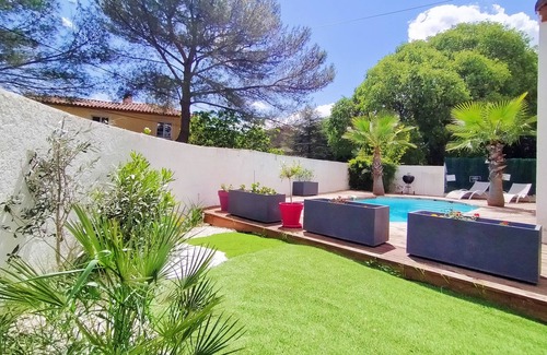Beaulieu Villa | Luxury villa for 6/8 people/pool & air-conditioned living room/25min from beaches & Montpellier