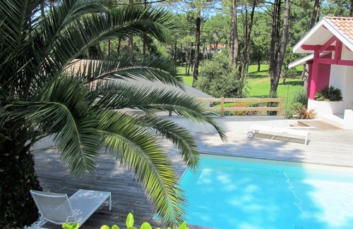 Seignosse Villa | Luxury villa on Seignosse golf course, heated swimming pool, 2 terraces: golf & swimming pool