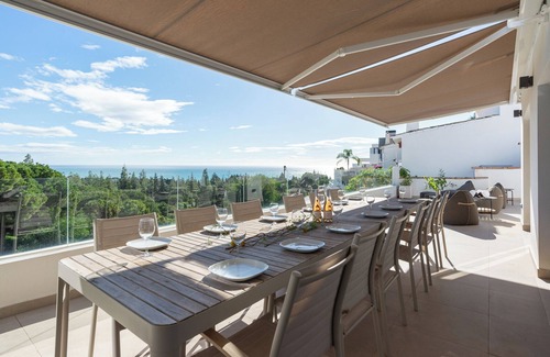 Mijas Villa | Luxury Villa with Private Pool, with Sea View, Wi-Fi and Air Conditioning