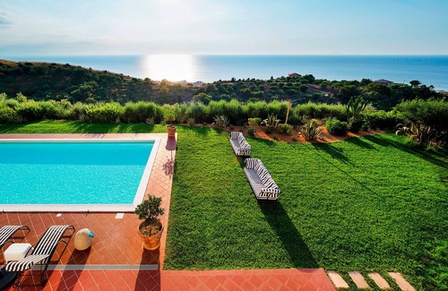 Capo d'Orlando Villa | Luxury Villa with pool near Capo D'Orlando, with sea views towards the Aeolian Islands, Sicily.