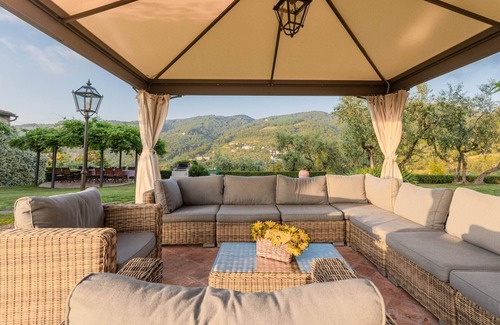 Monsummano Terme Villa | Luxury Villa with infinity pool and jacuzzi corner, stunning views,high comforts