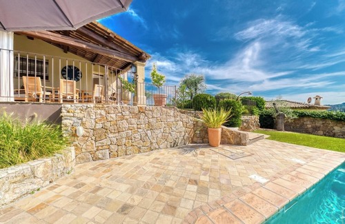 Valbonne Villa | Luxury Villa with Pool, Sauna, BBQ, Gym, AC