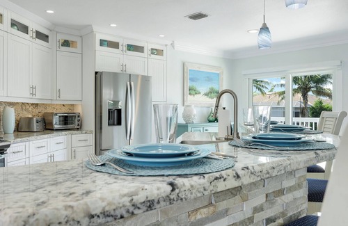 Marco Island House | Luxury Waterfront Pool Home, Walk to Beach, Kayaks SUP's, Bikes, Pool/PPong Tbl