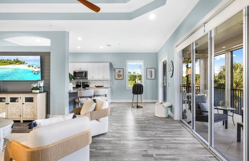 Miromar Lakes Condo | Luxury Waterfront Rental with wraparound water views at Miromar Lakes,
