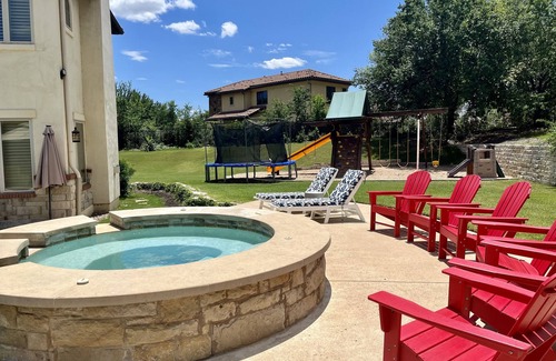Lower Basin Lake Travis House | Magnificent Estate with HEATED pool, Across from Lake Austin