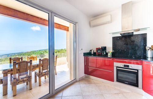 Serra-di-Ferro Villa | Magnificent villa heated swimming pool jacuzzi panoramic sea view 3km from the beach