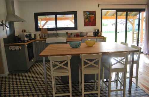 Naujac-Sur-Mer House | MAGNIFICENT WOODEN HOUSE WITH HEATED POOL 10KM FROM THE OCEAN