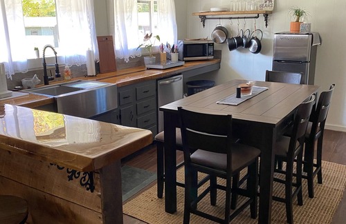 Hillsgrove Cabin | Main cabin w hot tub within a new campground! Hiking biking and fishing!