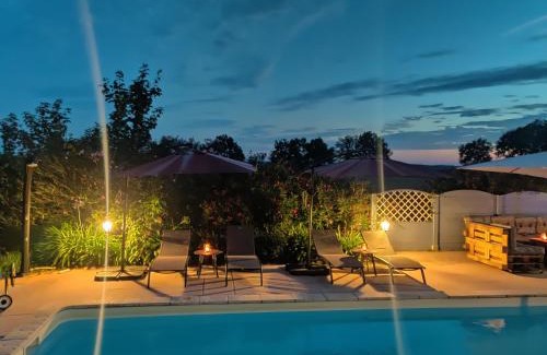 Roumagne Villa | Maison à 6 km de Eymet piscine chauffée.