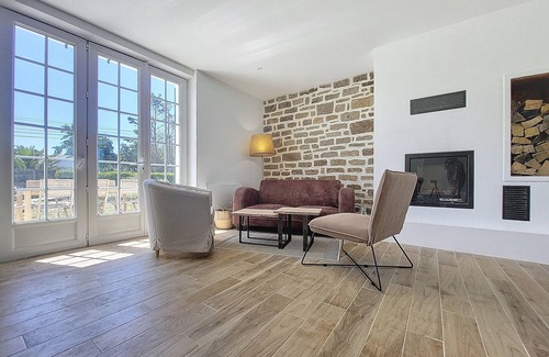 Guisseny House | Maison Bord de Plage: Swimming pool, Sauna, Whirlpool baths, Volleyball and GR34 on foot!