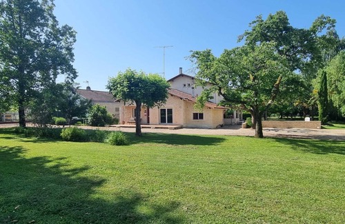 Bergerac House | Maison Style Landais Climatisée. Piscine Privée. Parc. Idéal Pour Familles
