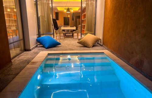 Semlalia Villa | Maison Zen 4 Suites, Private Indoor Pool, Jacuzzi & Gym, Central Marrakech