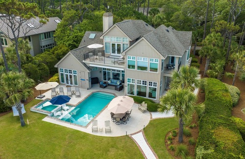 Sea Pines House | Majestic Beachside Home with Private Pool & Spa, Sleeps 20