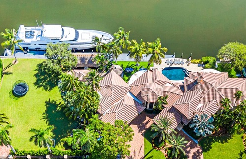 Riviera Isles Villa | Majestic Waterfront Villa/Venice of America/Heated Pool/Canal View & Access/Royal Key