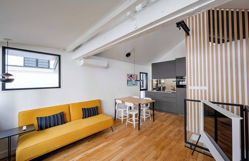 Quartier Saint-Ambroise Apartment | Marais Area - Outdoor patio - A/C - 2BDR