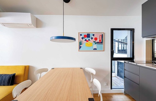 Quartier Saint-Ambroise Apartment | Marais Area - Outdoor patio - A/C - 2BDR