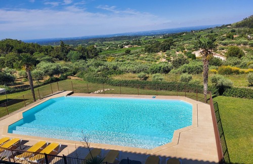 Le Barroux Cottage | Mas du Barroux Gîte Palma vue sur les Alpilles