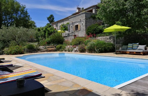 Les Vans House | Mas Gricoco - private veranda, garden, pool and jacuzzi