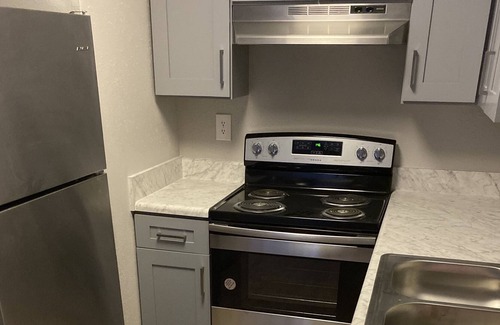 Huntsville Apartment | Master room with private bathroom