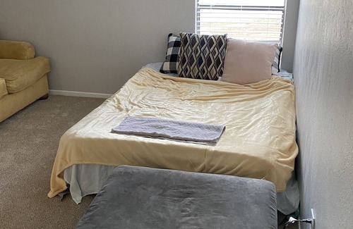 Huntsville Apartment | Master room with private bathroom