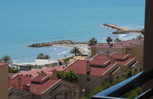 Santa Pola Apartment | Mediterranean Beach Apartment 180º Sea & Island View, Best Sta Pola Neighborhood