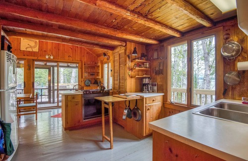 Rangeley Plantation Cottage | Meerman Camp - PRIVATE Rangeley Lake waterfront cottage, with a small beach!