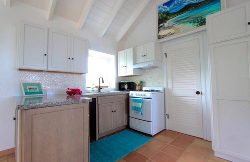 Lower Carolina House | Mesmerizing view with pool 2 bedroom stone cottage in Coral Bay