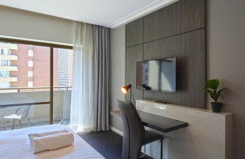 Chinatown Apartment | Metropolis Queen Studio with Indoor Pool Balcony
