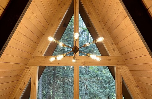 Kalkaska Cabin | Michigan-A-Frame:Bonfires, Hot Cocoa, and Fall Magic in Kalkaska