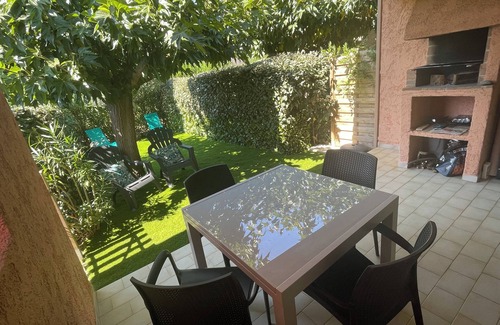 Pinarellu Villa | MINI VILLA 2/4 pers. terrace, garden, private covered parking AND COMMON SWIMMING POOL