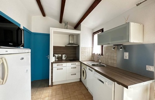 Santa Giulia House | Mini villa sea view with shaded terrace, BBQ access to Santa Giulia Beach on foot