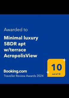 Athens City Centre Apartment | Minimal luxury 5BDR apt w/terrace AcropolisView