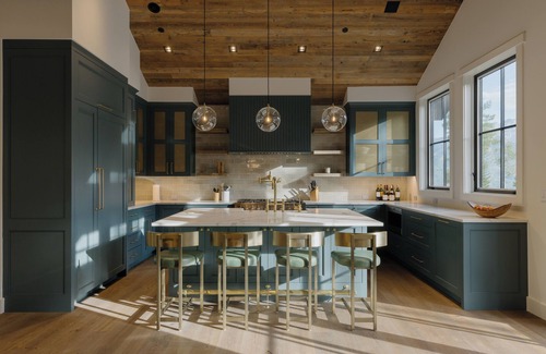Mountain Village House | Minimalist Chalet Style Home by InvitedHome | Cedar Hot Tub