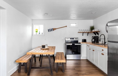 Ludington Apartment | Mitten Flats 2 Units - 1 Block to the beach!