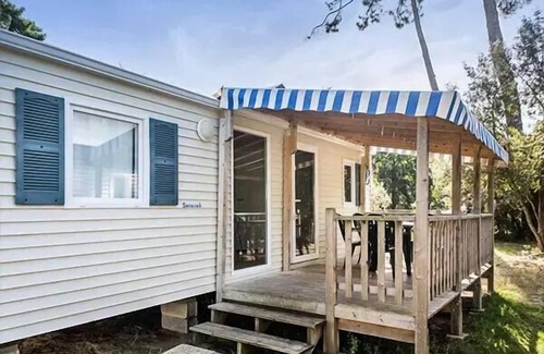 Angles House | Mobil-home | Classic XL | 2 Ch. | 4/6 pers. | Raised terrace | TV