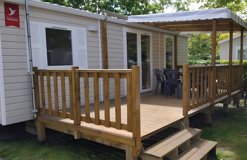 Gastes House | Mobile Home '4 Persons, Air-Conditioned' with Shared Pool, Private Terrace and Air Conditioning