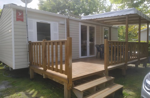 Gastes House | Mobile Home '4 Persons, Air-Conditioned' with Shared Pool, Private Terrace and Air Conditioning