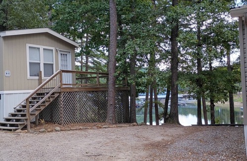 Royal House | Mobile Home E-3 at Safe Harbor Brady Mountain on Lake Ouachita!