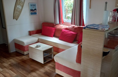 Claouey House | Mobile home rental in a 4-star campsite les embruns facing the forest.