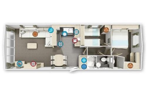 Mucheln Apartment | Mobilheim 1 Möwe