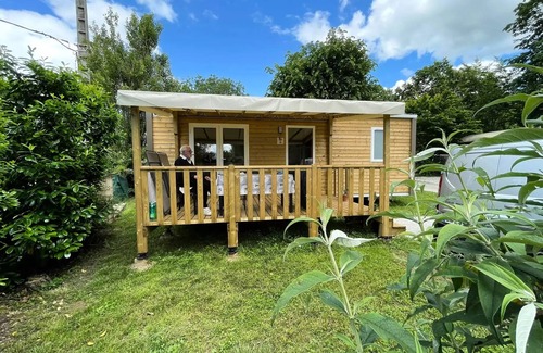 Soreze House | Mobilheim Holz Komfort 29m2 - 2 Schlafzimmer - überdachte Terrasse - TV 4 persons