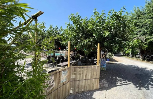 Soreze House | Mobilheim Holz Komfort 29m2 - 2 Schlafzimmer - überdachte Terrasse - TV 4 persons