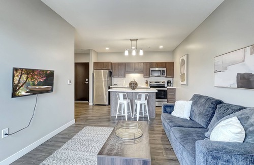 Downtown Des Moines Apartment | Modern 1 BR Dwntwn Apt with Hot Tub