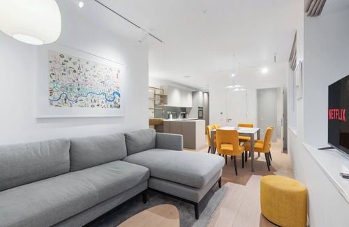 Aldersgate Apartment | Modern 2 Bed Flat in Smithfield /5 Ppl