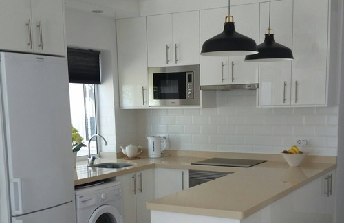 Los Gigantes Apartment | Modern 2 bed in popular Los Gigantes with private garden, terrace & sea views