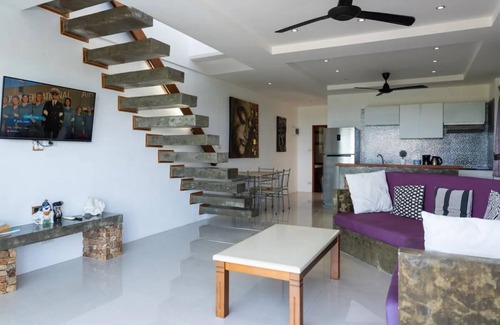 Bophut Hills Apartment | Modern 2-bedroom apartment with stunning sea views, pool, and bar