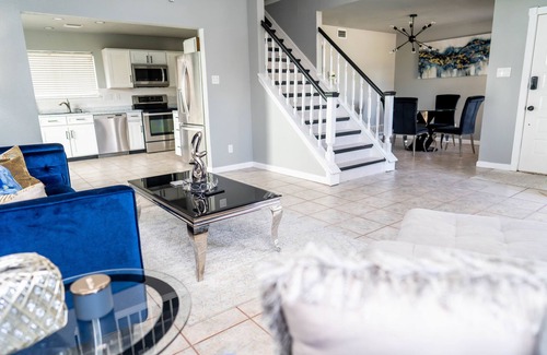 Northeast Carrollton House | Modern 2-bedroom home with loft and indoor fireplace!