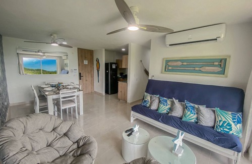 Santa Marta Apartment | Modern 3BR/2 baths Apartment with Breathtaking Sierra Nevada Panorama in Bello Horizonte