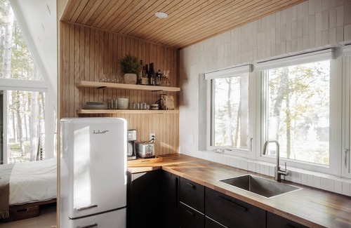 Hackensack Cabin | Modern A Frame Cabin on Private Nature Lake